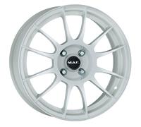 ALLOY WHEEL MAK XLR FOR FIAT ABARTH 124 SPIDER 7X17 4X100 GLOSS WHITE 8RC
