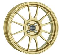 ALLOY WHEEL MAK XLR FOR FIAT 500E 7X18 4X098 GOLD T2S