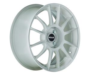 ALLOY WHEEL MAK XLR FOR SUBARU IMPREZA STI WRX 7.5X18 5X100 GLOSS WHITE AX0