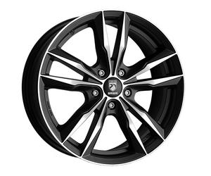ALLOY WHEEL MOMO FAST 7,5X17 5X114,3 MATT BLACK POLISHED 6X6