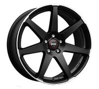 ALLOY WHEEL MOMO SEVEN 8X18 5X112 MATT BLACK POLISHED 78G