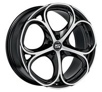 ALLOY WHEEL MSW 82 FOR ALFA ROMEO BRERA 8X19 5X110 GLOSS BLACK FULL POLISHE 90H