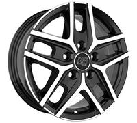 ALLOY WHEEL MSW MSW 40 VAN FOR PEUGEOT BOXER CAMPER 6.5X16 5X130 GLOSS BLAC 8J4