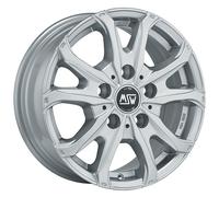 MSW Wheels Alloy Wheel MSW 48 Van - 7x17 5x130 - Peugeot Boxer Camper - Full Silver JD4