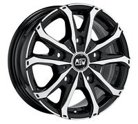 ALLOY WHEEL MSW MSW 48 VAN FOR VOLKSWAGEN TRANSPORTER T6 7X17 5X120 GLOSS BLACK