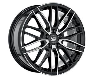 ALLOY WHEEL MSW MSW 72 FOR VOLKSWAGEN CADDY LIFE 7X17 5X112 GLOSS BLACK FULL PO