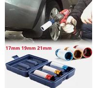 Alloy Wheel Nut Socket Thin Wall Deep Impact Socket Kit 1/2"drive 17mm 19mm 21mm