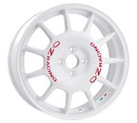 ALLOY WHEEL OZ RACING LEGGENDA FOR MAZDA 2 7X17 4X100 RACE WHITE RED LETTER J7Z