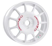 ALLOY WHEEL OZ RACING LEGGENDA FOR OPEL KARL 7X17 4X100 RACE WHITE RED LETT 6YF