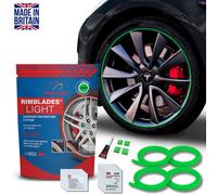 Alloy Wheel Protector By Rimblades Light - Protects From Kerb Rash - Green