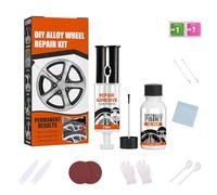 Alloy Wheel Scuff Repair Kit, Quick Fix Silver Wheel Paint, Alloy Wheel Scratch Repair Kit, Alloy Rim Scrapes Scratches Remover Kit, Car Care Touchup Adhesive For Wheel Scratches for Wheel Scratches