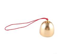 Alloy Wind Chime Bell Craft Pendant for DIY Projects and Beautiful Home Accents (Red rope)