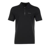 Alloy Zip Short Sleeve Polo Shirt Black, XXXL