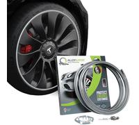 AlloyGator Silver Alloy Wheel Protectors to Avoid Kerb Scratches & Scuffs - Fits Up to 19" x 4 Wheels | Fits All Cars | Adhesive Free Car Exterior Accessory | 15 Colour Options