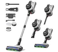 AlloyMove Cordless Vacuum Cleaner, 50Kpa/550W/70Mins Stick Vacuum Cleaners for Home, Anti-Tangle Vacuum Cleaner with Detachable Battery&Self-Standing, Lightweight Vacuum for Floor/Carpet/Pet Hair A01