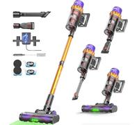 AlloyMove Stick Cordless Vacuum Cleaner, 80Min/50Kpa/550W Vacuum Cleaner for Home with Wall-Mount Charging Station&Anti-Tangle, Rechargeable Lightweight Vacuum Cleaners for Pet Hair/Carpet/Floor
