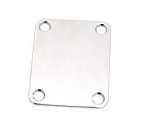 Allparts 0600) Matte 4 Hole Neck Plate Chrome