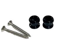 Allparts 2 Buttons Only for Schaller Strap Locks Black AP-0682-003
