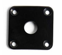 Allparts® AP-0633-023 Square Jack Plate for Les Paul® Style Electric Guitars Plastic Finish Black