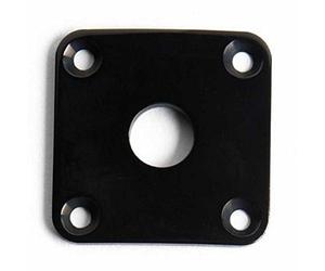 Allparts® AP-0633-023 Square Jack Plate for Les Paul® Style Electric Guitars Plastic Finish Black