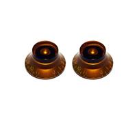 AllParts Bell Knobs, Amber, Numbered 0-11, Set of 2
