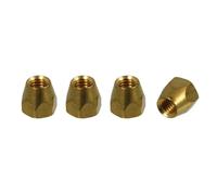 AllParts Brass Truss Rod Nuts For Gibson, 4 Pack
