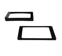 Allparts PC-0743-023 hum bucker frame set for flat cover, black