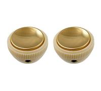 Allparts Vintage Hofner Tea Cup Bass Guitar Knobs (2) Off White w/Gold Top