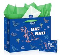 Allparty Big Brother Gift Bag for Boy - Blue Dinosaur