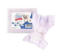 AllPetSolutions Disposable Female Dog Nappies - Easy to Wear & Soft Pet Diapers for Dogs in Heat, Incontinence - Super Absorbent, No Leaks - Pet Supplies for Travel - 10-Pack, Size: 7-16kg Pets, M
