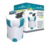 allpondsolutions 2000EF Aquarium External Fish Tank Water Filter for Coldwater, Tropical or Marine Aquariums, for Tanks Up to 1000 Litres - Includes Filter Media, hose and Spray Bar - Full Kit.