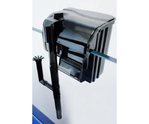 allpondsolutions 400 L/H Aquarium Hang On Fish Tank Filter - Small Nano Mini Hang on Back Waterfall Filter