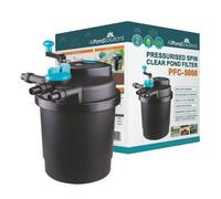 AllPondSolutions Pressurised Koi Fish Pond Filter with UV Steriliser - All in one UV Pond Filter System - Easy to Clean & Maintain - for Outdoor Ponds Up to 5000 litres - PFC-5000