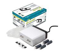 AllPondSolutions Aquarium Air Pump For Fish Tank Coldwater or Tropical up to 700 Litres - 4 Outlets - Ultra Quiet Oxygen Pump - Includes Airline Non-Return Valves and Air Stones - Complete Kit