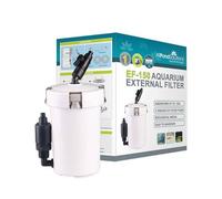 allpondsolutions EF-150 Aquarium External Fish Tank Water Filter for Coldwater, or Tropical Aquariums, for Tanks Up to 150 Litres - Includes Filter Media, hose and Spray Bar - Full Kit.