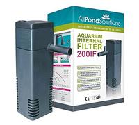 allpondsolutions Fish Tank Filter, 200IF Internal Aquarium Water Filter for Small Coldwater or Tropical Aquariums for Tanks Up to 35 Litres - Include Spray Bar and Venturi options to add Oxygen.