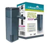 allpondsolutions Fish Tank Filter, 300IF Internal Aquarium Water Filter for Small Coldwater or Tropical Aquariums for Tanks Up to 70 Litres - Include Spray Bar and Venturi to add Oxygen.