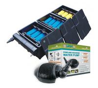 allpondsolutions Koi Fish Pond Filter Box System - Kit Inlcudes 36w UV Sterliser and 10000L/H Pond Pump - For Ponds up to 18000 litres.