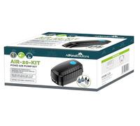 AllPondSolutions Pond Air Pump Kit - Oxygenating Aerator for Koi & Fish Ponds, Air Stone, Hose & Valve Included, 13 L/min, Quiet 8W