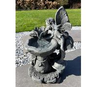 allpondsolutions Solar Powered Fairy Water Fountain with LED Lights - Fairy & Water Lily Garden Water Feature, 43 cm Decorative Solar Garden Fountain Ornament, Fairy Garden Décor