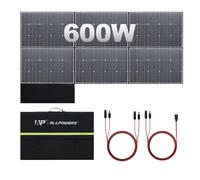ALLPOWERS 600W Foldable Solar Panel, Monocrystalline Solar Cell Solar Charger, Waterproof IP67 Solarpanel for Power Station Outdoor Adventures Caravan Camping RV Power Outage Balcony Solar Generator