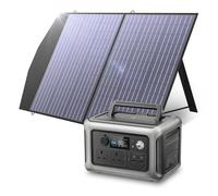 ALLPOWERS Portable Power Station R600, 600W/ 299Wh LiFeP04 Battery Solar Generator with 1x 100W Foldable Solar Panel Included for Outdoors Camping Travel Fishing Emergency Power Supply Backup