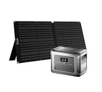 ALLPOWERS R1500 LITE Portable Power Station with Solar Panel 100W, 1056Wh Solar Generator LiFePO4 Battery, 1600W AC/100W USB-C Output, 0-80% in 40 Mins Fast Charge for Outdoor Off-Grid RV Emergency