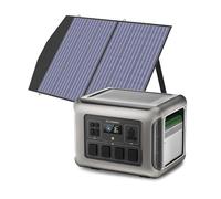ALLPOWERS R2500 Solar Generator 2016Wh with 100W Portable Solar Panel, 4 X 2500W (4000W Surge) AC Outlets, Portable Power Station, Outdoor Generator for Home Backup Outdoors Camping RV Emergency