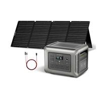 ALLPOWERS R2500 V2 2500W Portable Power Station 1920Wh w/Solar Panel 100W | Full Charge in 1 Hr, AC 2500W /100W USB-C Output Solar Generator, 1920Wh Battery for Home Backup, Power Outages, Camping, RV