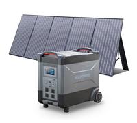 ALLPOWERS R4000 Outdoor Generator with 400W Solar Panel, 3456Wh LiFePO4 Portable Power Station, Huge 4000W AC Output, UPS Solar Generator For Home Backup RV Travel Outdoor Camping