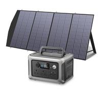 ALLPOWERS R600 600W Portable Power Station, 299Wh LiFeP04 Battery, Solar Generator with 1x 200W Foldable Solar Panel Included for Outdoor Camping Travel Fishing Emergency Power Supply Backup