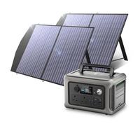 ALLPOWERS R600 Portable Power Station with 2x SP027 Solar Panels, 600W 299Wh LiFePO4 Solar Generator with 2x 100W Panels, Portable Generator with UPS Function, Fast Charging for Outdoor RV Home Use
