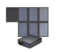 ALLPOWERS S200 Power Station with Solar Panel, 154Wh/41600mAh Portable Power Station with 60W Foldable Solarpanel, 200W Solar Generator with 230V AC Output/12W USB-A/USB-C for Motorhome Camping
