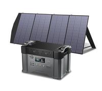 ALLPOWERS S2000 PRO Portable Power Station with SP033 200W Solarpanel, 2400W AC Solar Generator, MPPT 1451Wh Power Generator, UPS Function Portable Power Source for Power Outage Camping Outdoor RV